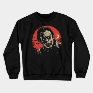 Vintage Halloween Horror Zombie Monster Retro Super Cool Best Gift Crewneck Sweatshirt